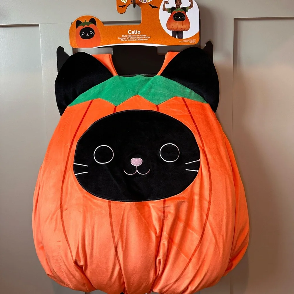 Squishmallows Kids Costume - Calio - Pumpkin Cat Kids Costume
